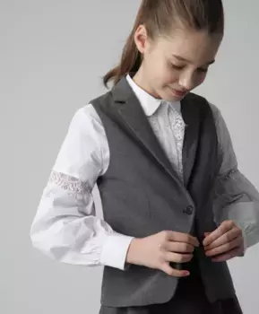 Серый жилет Gulliver (158)