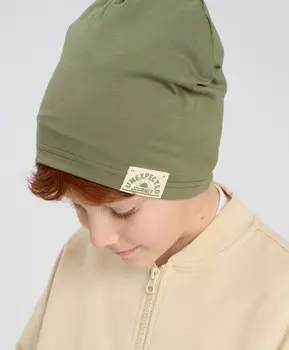 Шапка демисезонная детская зеленая Button Blue