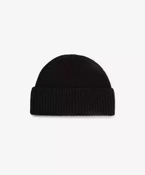 Шапка для мальчика черная вязаная Gulliver