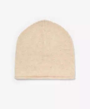 Шапка вязаная бежевая GLVR