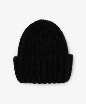 Шапка вязаная черная GLVR