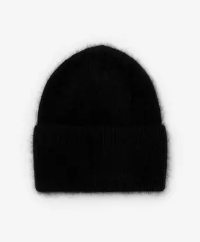 Шапка вязаная черная GLVR
