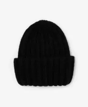 Шапка вязаная черная GLVR (One size)
