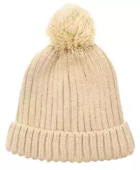 Шапка вязаная на подкладке Button Blue (54)