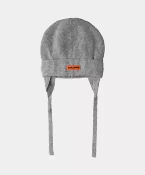 Шапка вязаная на подкладке серая Gulliver (48-50)