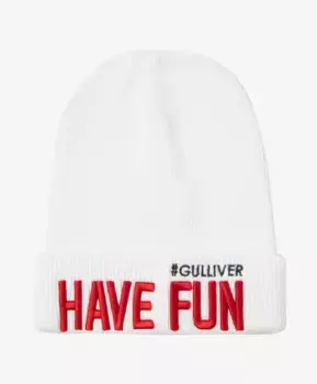 Шапка вязаная с 3D вышивкой Gulliver (48-50)