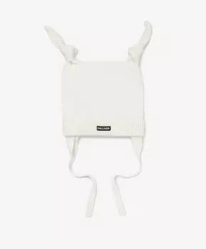 Шапка вязаная с узелками белая для мальчика Gulliver (46-48)