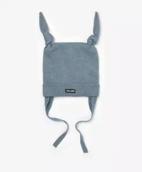 Шапка вязаная с узелками голубая для мальчика Gulliver