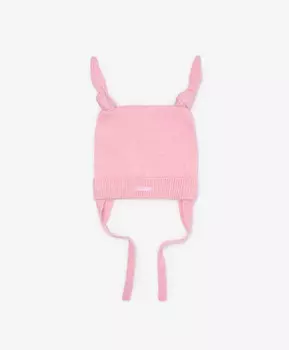 Шапка вязаная с узелками розовая для девочки Gulliver
