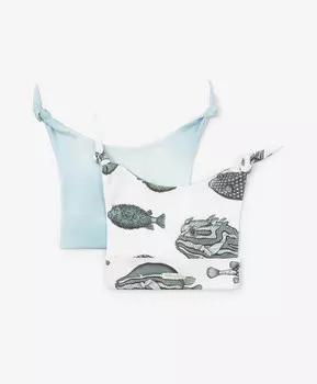 Шапочки для мальчика с узелками трикотажные мультицвет Gulliver