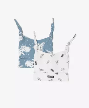 Шапочки с узелками трикотажные мультицвет для мальчика Gulliver (44)