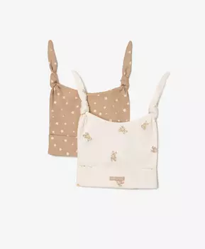 Шапочки с узелками трикотажные мультицвет Gulliver