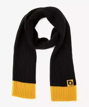 Шарф черный с цветной отделкой Gulliver (One size)