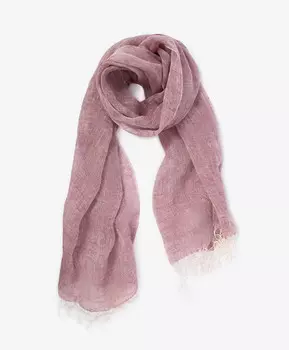 Шарф льняной меланжевый розовый GLVR