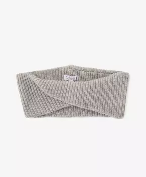 Шарф-снуд вязаный серый Gulliver