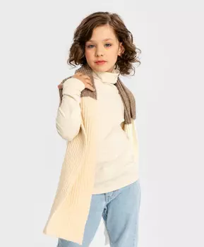 Шарф вязаный мультицвет детский Button Blue (One size)