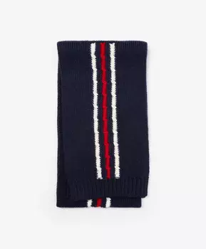 Шарф вязаный тёмно-синий для девочки Gulliver