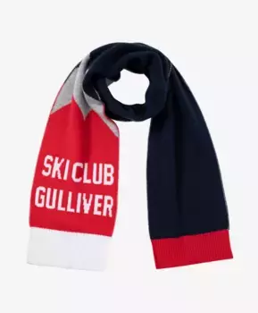 Шарф жаккардовый с контрастным принтом Gulliver (110*14)