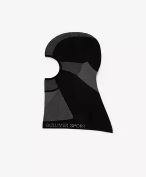 Шлем для девочки черный Gulliver (54*58)