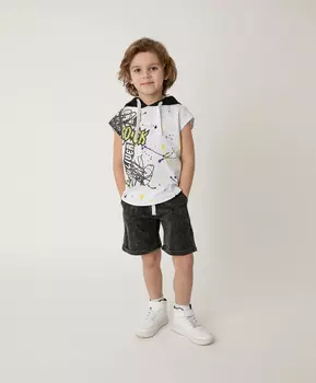 Шорты черные с карманом Gulliver