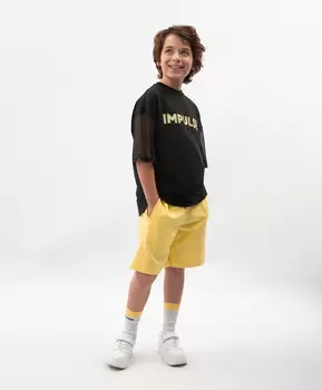 Шорты для мальчика желтые трикотажные Gulliver