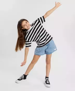 Шорты джинсовые голубые для девочки Button Blue (152)