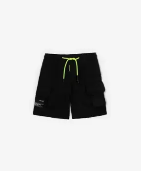 Шорты из поплина черные Gulliver (110)