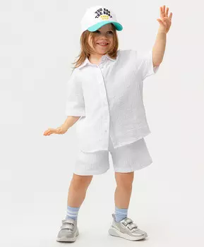 Шорты муслиновые белые Button Blue (116)