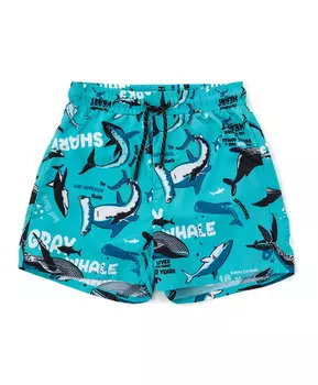 Шорты плавательные с принтом для мальчика Button Blue (98-104)