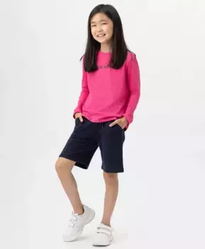 Шорты с карманами и поясом на резинке Button Blue (104)