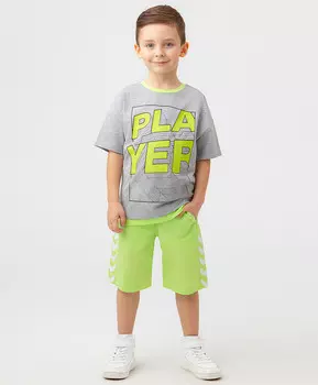 Шорты с лампасами салатовые Button Blue (158)