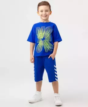 Шорты с лампасами синие Button Blue (110)