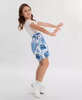 Шорты с принтом мультицвет для девочки Button Blue (164)