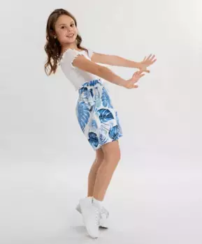 Шорты с принтом мультицвет для девочки Button Blue (158)