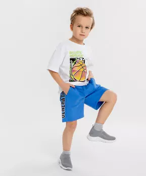 Шорты с принтом синие для мальчика Button Blue (98)