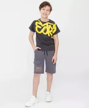 Шорты серые Button Blue (134)