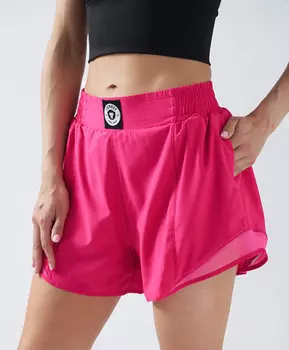 Шорты спортивные короткие для женщины цвета фуксии Jumkey