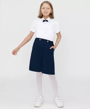 Шорты трикотажные с защипами синие Button Blue (170)