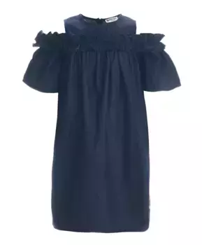 Синее платье шамбре Button Blue (110)