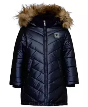 Синее зимнее пальто Button Blue (152)