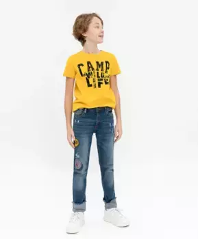 Синие джинсы Regular Fit Button Blue (110)