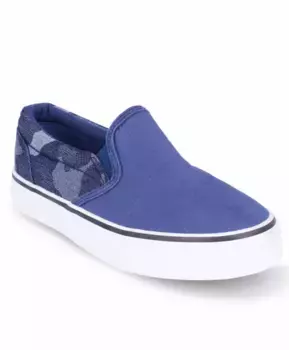 Синие кеды с камуфляжным принтом Button Blue (27)