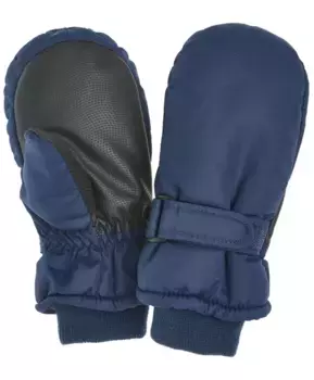 Синие плащевые варежки Button Blue (18)