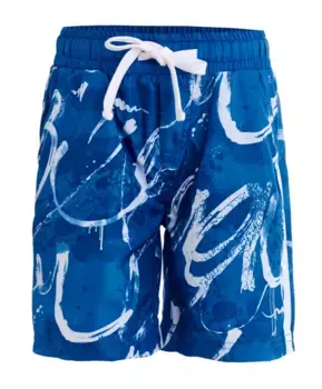 Синие плавательные шорты с орнаментом Gulliver (122-128)