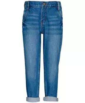 Синие прямые джинсы Button Blue (116)