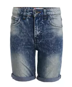 Синие шорты с выцветшим эффектом Button Blue (98)