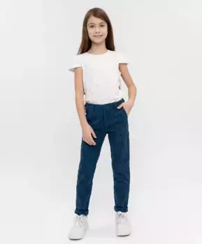 Синие жаккардовые брюки Button Blue (140)