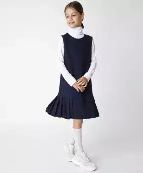 Синий сарафан Gulliver (128)
