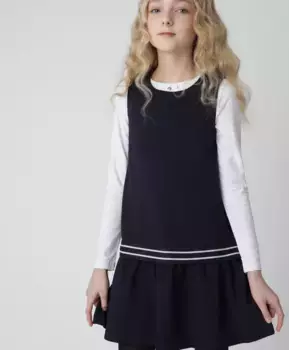 Синий сарафан из джерси Gulliver (158)