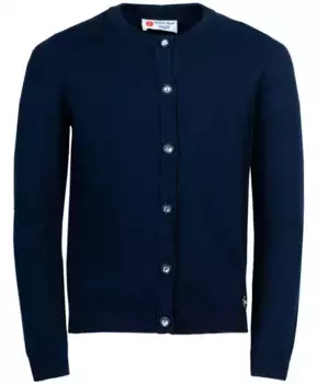 Синий трикотажный кардиган Button Blue (164)